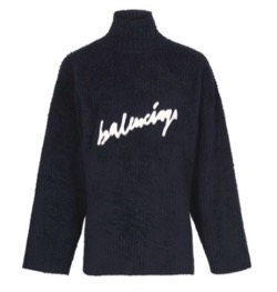 Balenciaga　Brushed cotton scribble knit