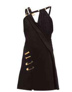 VERSACE（ヴェルサーチ）versace baroque safety pin dress