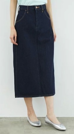 わかっていても ハンソヒ(ユ・ナビ) 衣装ブルーのデニムタイトスカート