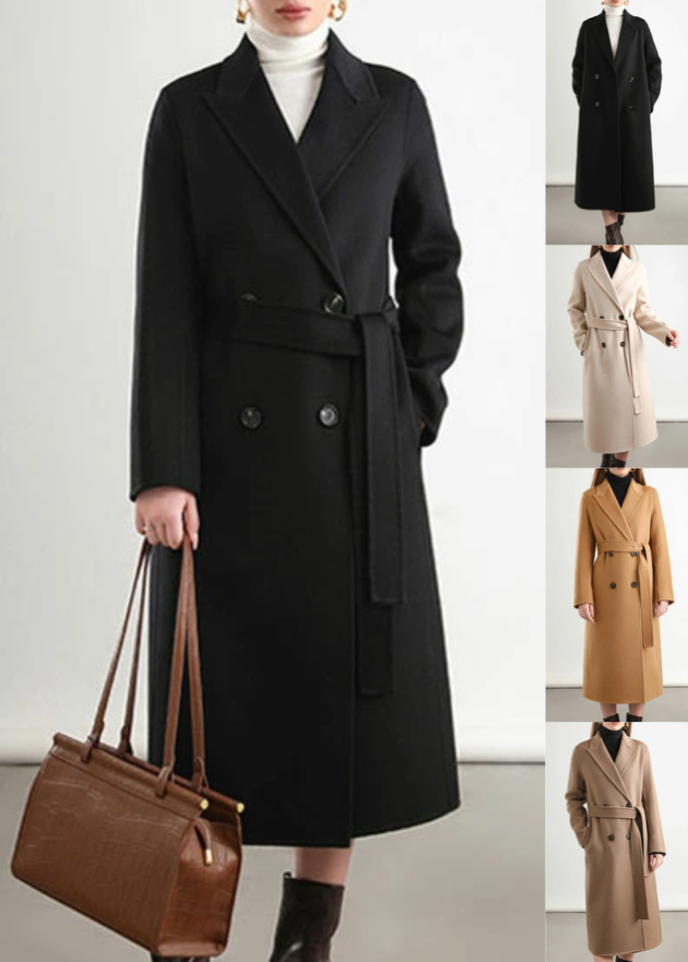 on&onレディース ウール アウター カシミヤ ロングコート
