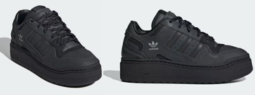 adidasブラックのスニーカー
