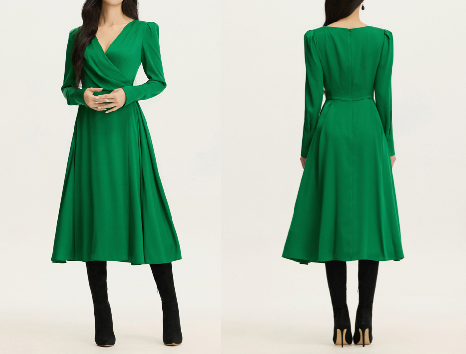 avouavouグリーンのワンピース
